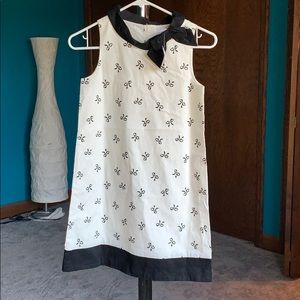 Girls white and black dress